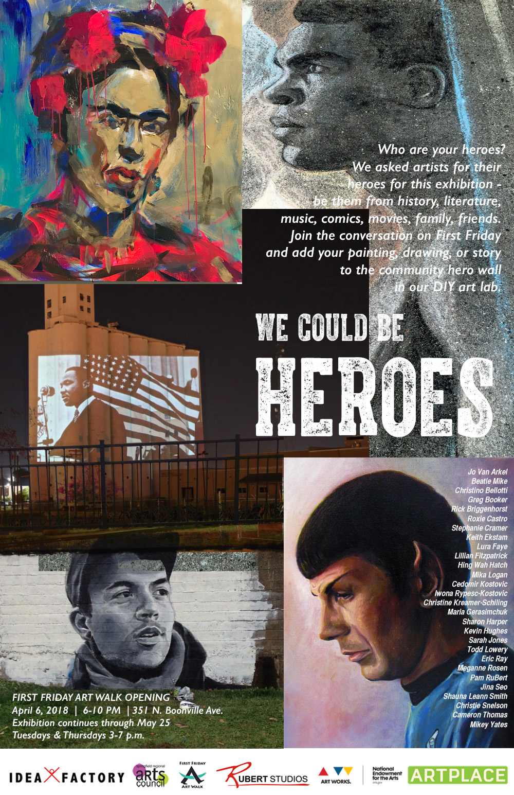 Opening Reception for ‘We Could Be Heroes’ Exhibition on April 6