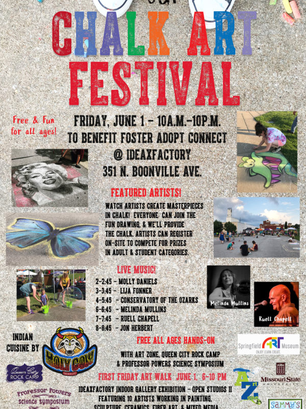 SGF Chalk Art Festival on Friday, June 1