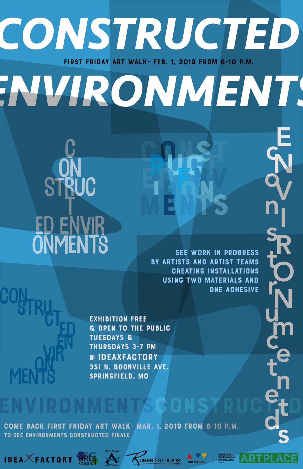 Constructed Environments First Friday Reception on Feb. 1